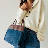Rare Chanel Denim Logo Shopper