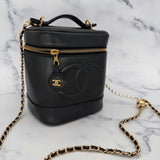 Chanel Vintage Caviar Vanity Case