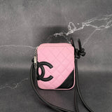 Chanel Cambon Line Pink Crossbody Bag