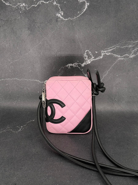 Chanel Cambon Line Pink Crossbody Bag