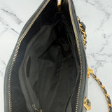 Chanel Caviar Turnlock Tote with Chains