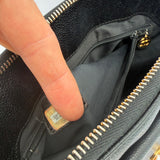 Chanel Caviar Turnlock Tote with Chains