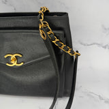 Chanel Classic Turnlock Tote in Caviar Leather