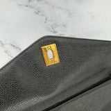 Chanel Classic Turnlock Tote in Caviar Leather