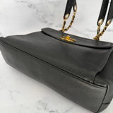 Chanel Classic Turnlock Tote in Caviar Leather