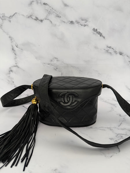 Chanel Matelasse Vanity Bag with Tassel.