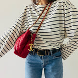 Chanel CC Double Chain Matelasse Bag