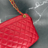 Chanel Matelasse CC Shoulder Bag in Red