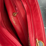 Chanel Matelasse CC Shoulder Bag in Red