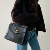 Chanel Classic Turnlock Tote in Caviar Leather