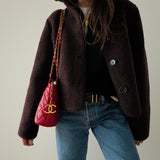 Chanel Matelasse CC Shoulder Bag in Red