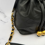 Chanel Decacoco Lambskin Drawstring Bag