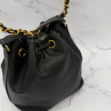 Chanel Decacoco Lambskin Drawstring Bag