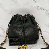 Chanel Decacoco Lambskin Drawstring Bag