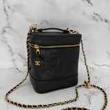 Chanel Vintage Caviar Vanity Case