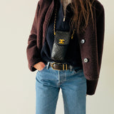 Chanel Turnlock Mini Bag with Chain