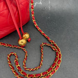 Rare Chanel Decacoco Mini Bucket Bag in Red